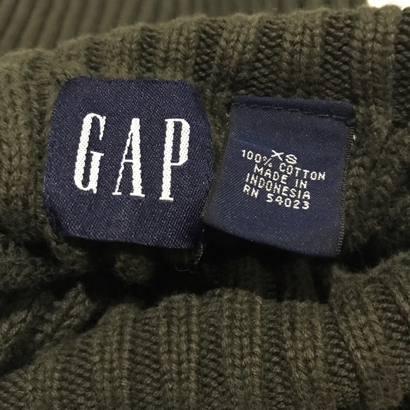 Gap Military Mock Neck Ribbed Oversized Sweater - Picture 3 of 7